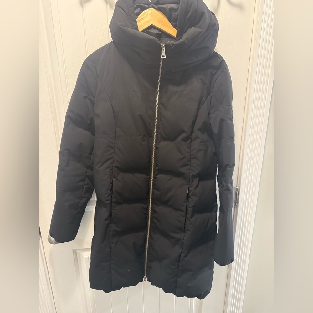 Orobos Women’s Parka Jacket Size L | Funnel Neck | Detachable Hood |